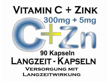 Vitamin C 300mg  mit Zink 5mg